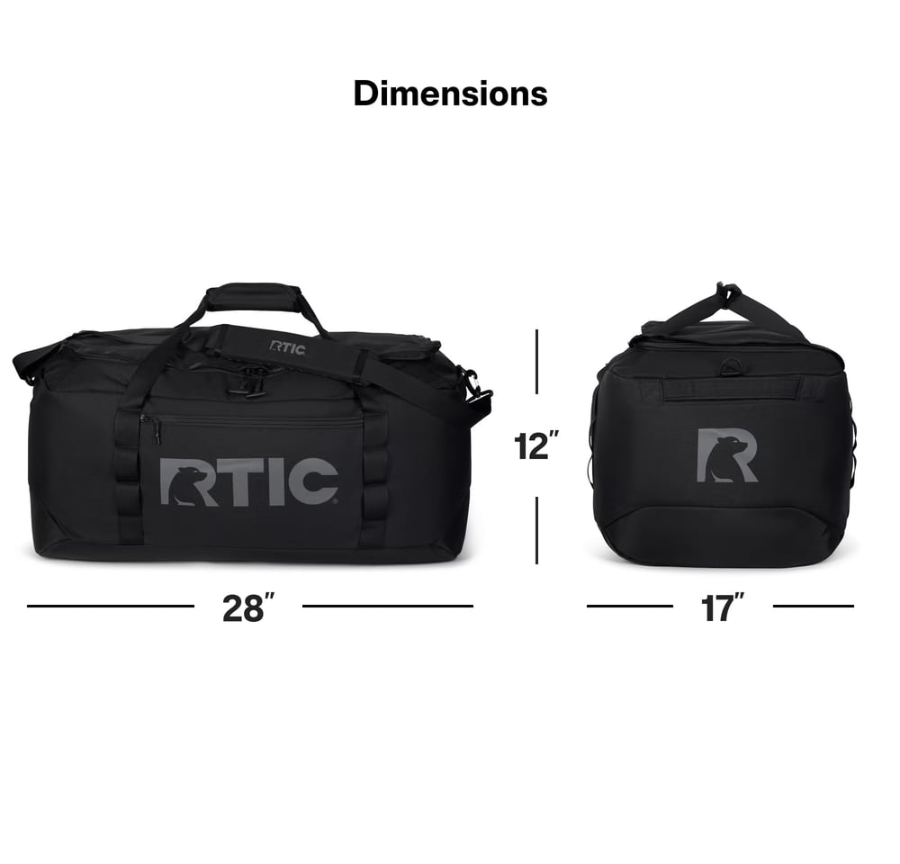 RTIC Outdoors - Road Trip Duffle Bag-Black - Image 10