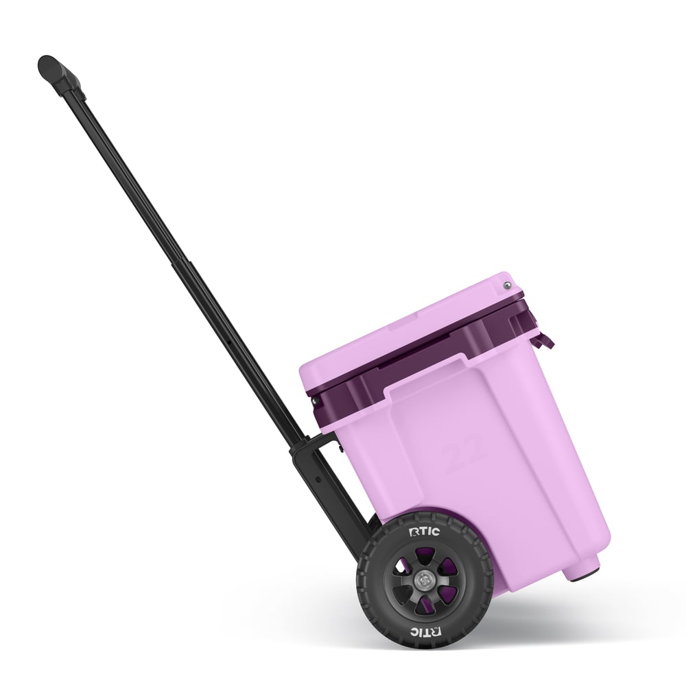 RTIC Outdoors - 22 QT Ultra-Light Wheeled Cooler - Lavender/Plum - Image 4