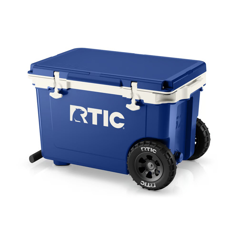 RTIC Outdoors - 52 QT Ultra-Light Wheeled Cooler - Cobalt & White