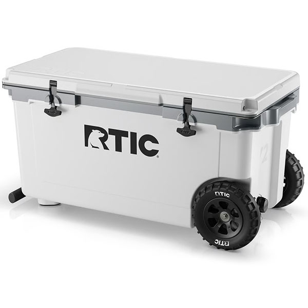 RTIC Outdoors - 72 QT Ultra-Light Wheeled Cooler - White & Grey