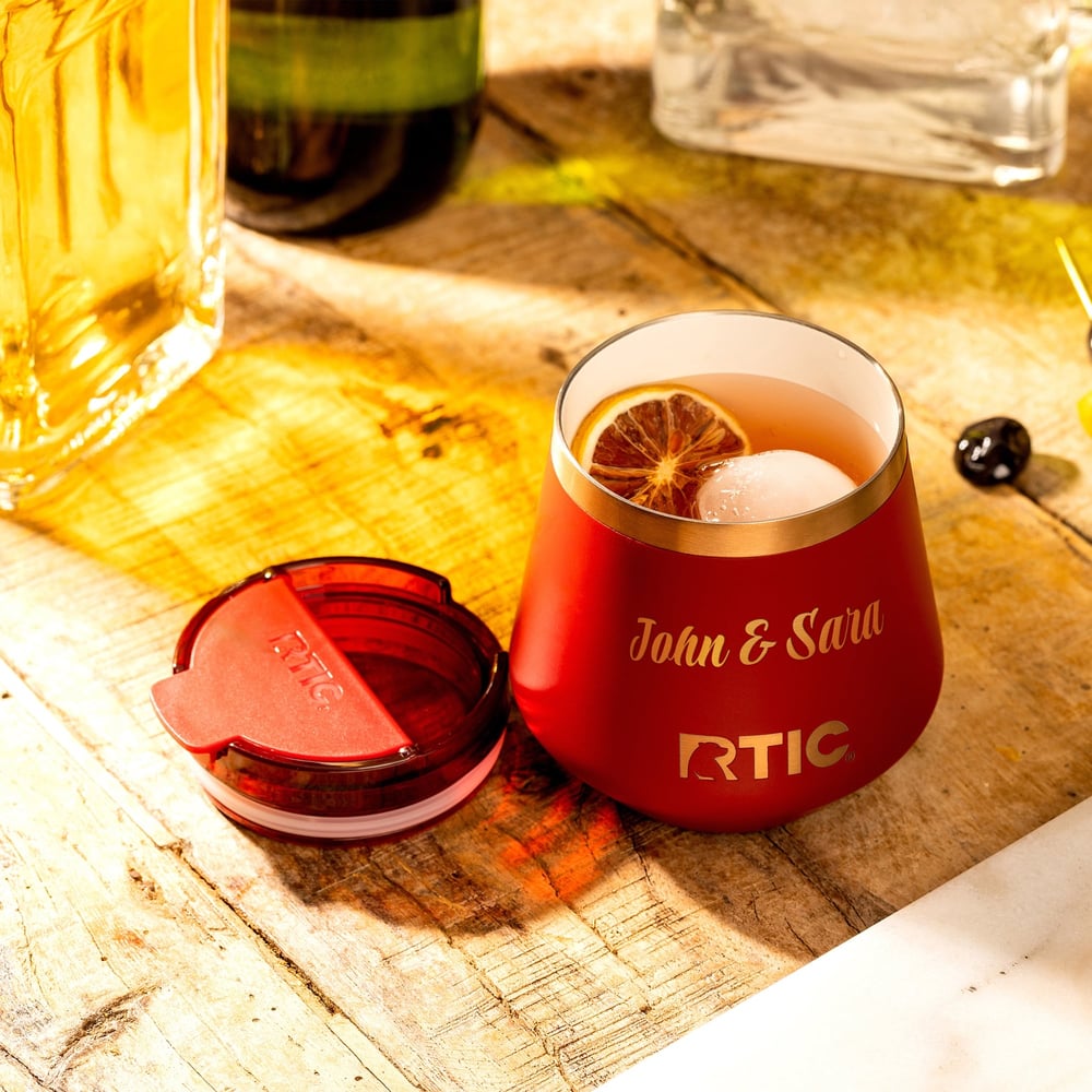 RTIC Outdoors - 8oz Happy Hour Pint Tumbler - Black Cherry - Image 10