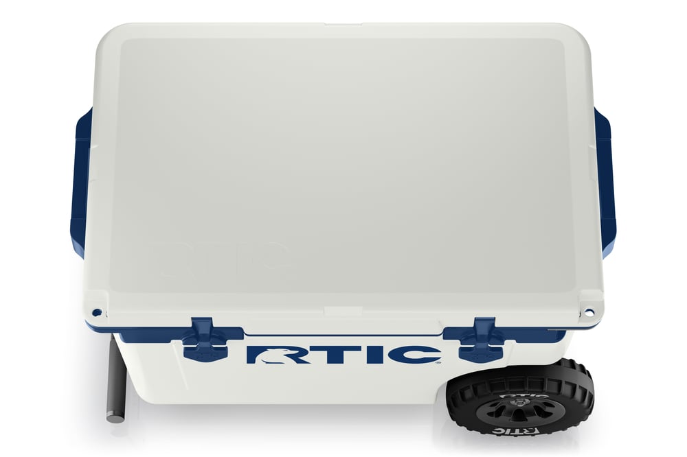 RTIC Outdoors - 52 QT Ultra-Light Wheeled Cooler - Cool Grey & Navy - Image 5