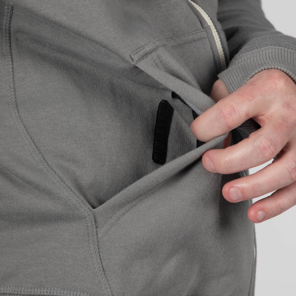 RTIC Outdoors - Men's Water-Repellent Full-Zip Hoodie-Granite - Image 7