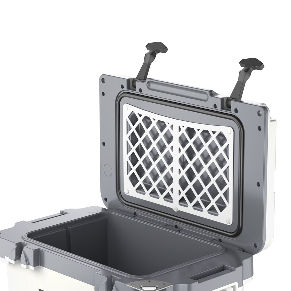 RTIC Outdoors - 22 QT Ultra-Light Wheeled Cooler - White & Grey - Image 10