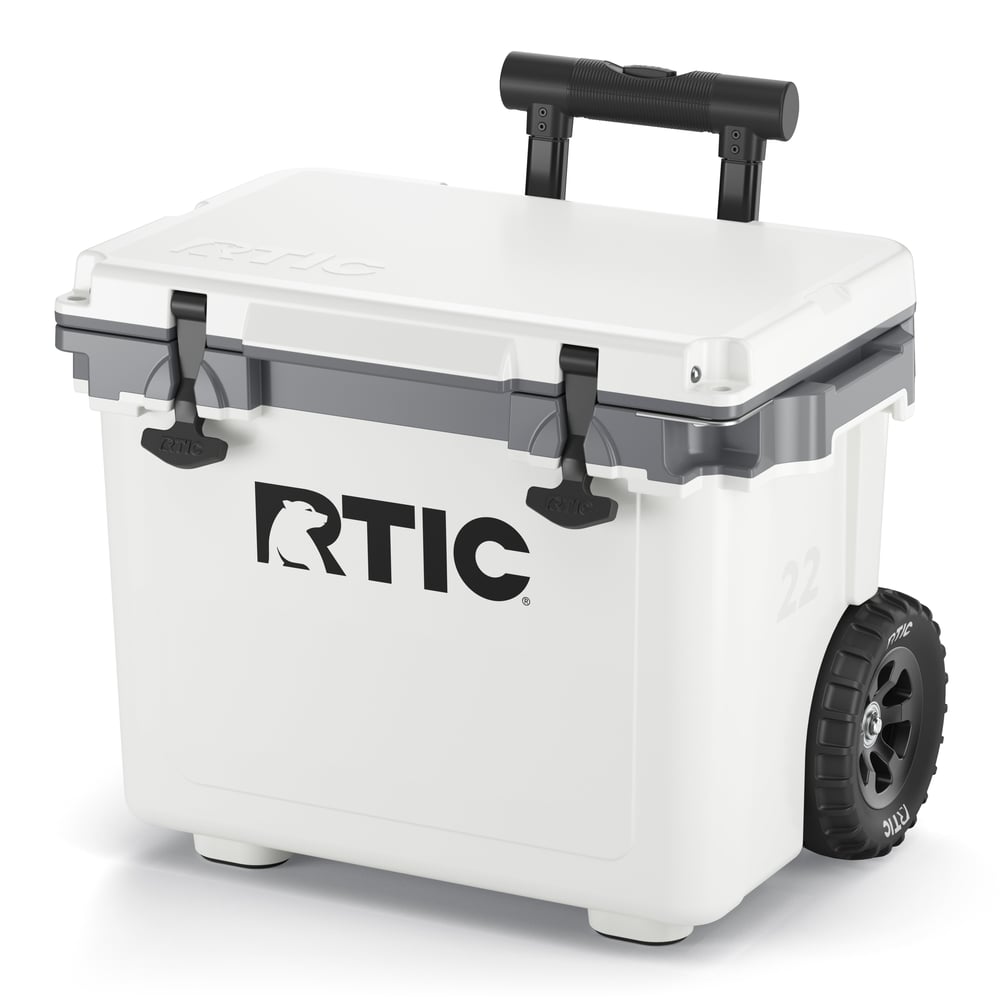 RTIC Outdoors - 22 QT Ultra-Light Wheeled Cooler - White & Grey