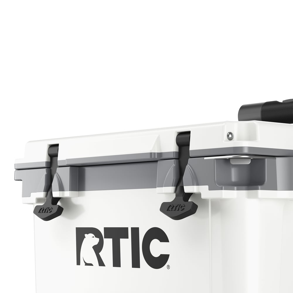 RTIC Outdoors - 22 QT Ultra-Light Wheeled Cooler - White & Grey - Image 3