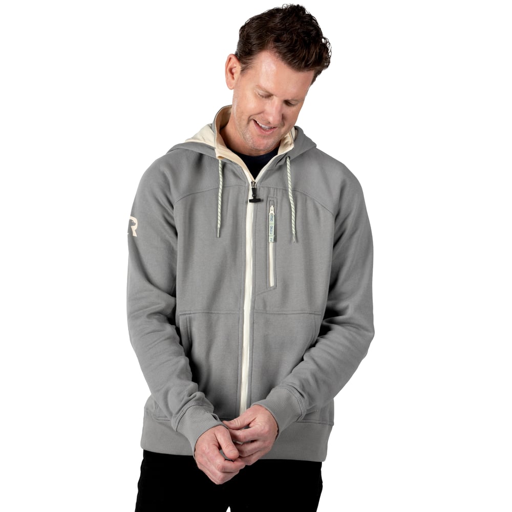 RTIC Outdoors - Men's Water-Repellent Full-Zip Hoodie-Granite - Image 4