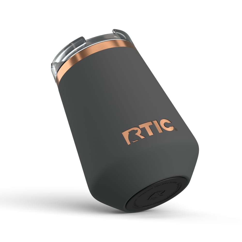 RTIC Outdoors - 12oz Happy Hour Wine Tumbler - Light Black - Image 3
