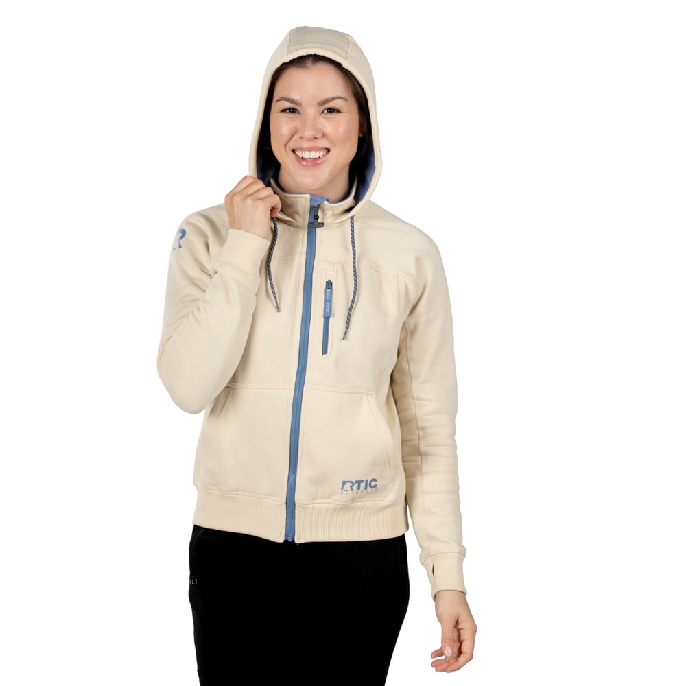 RTIC Outdoors - Women's Water-Repellent Full-Zip Hoodie-Bone - Image 5