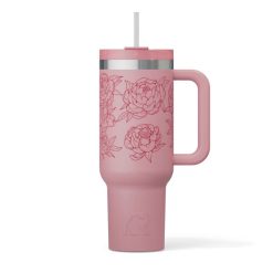 Alternative view of RTIC Outdoors - Road Trip Tumbler - Pink Peonies