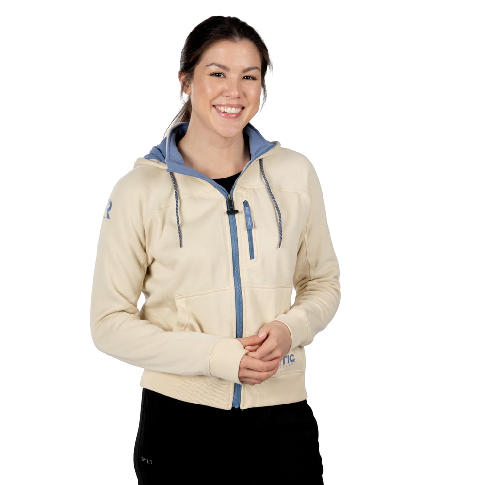 RTIC Outdoors - Women's Water-Repellent Full-Zip Hoodie-Bone - Image 3