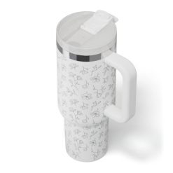 Alternative view of RTIC Outdoors - Road Trip Tumbler -  White Magnolias