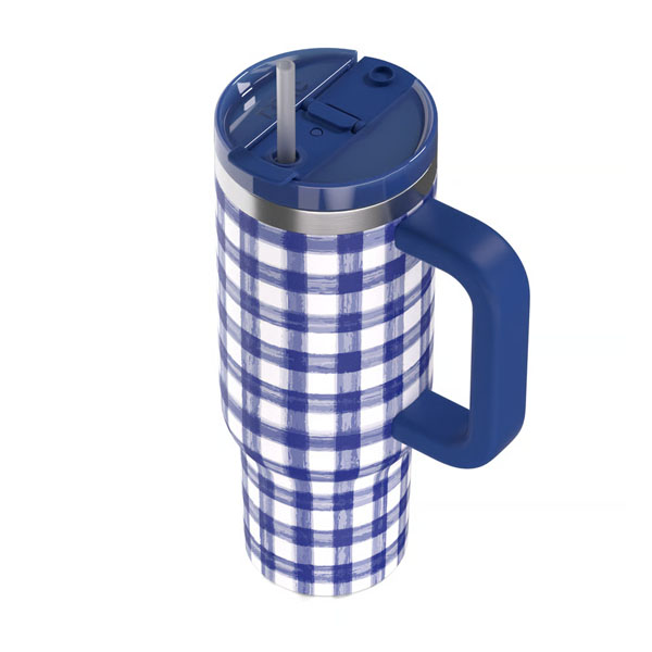 RTIC Outdoors - Road Trip Tumbler - Cobalt Gingham - Image 2