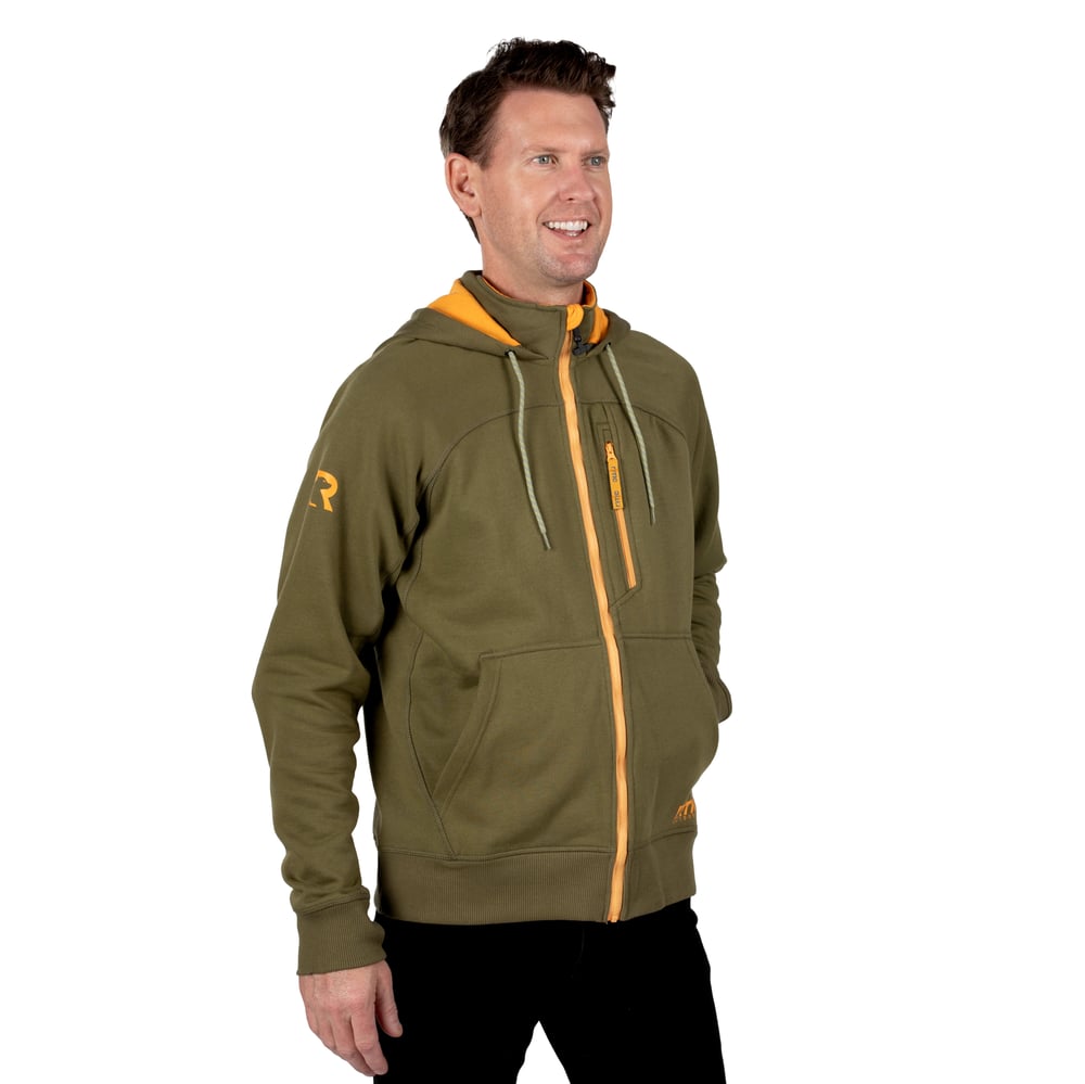 RTIC Outdoors - Men's Water-Repellent Full-Zip Hoodie-Navy - Image 6