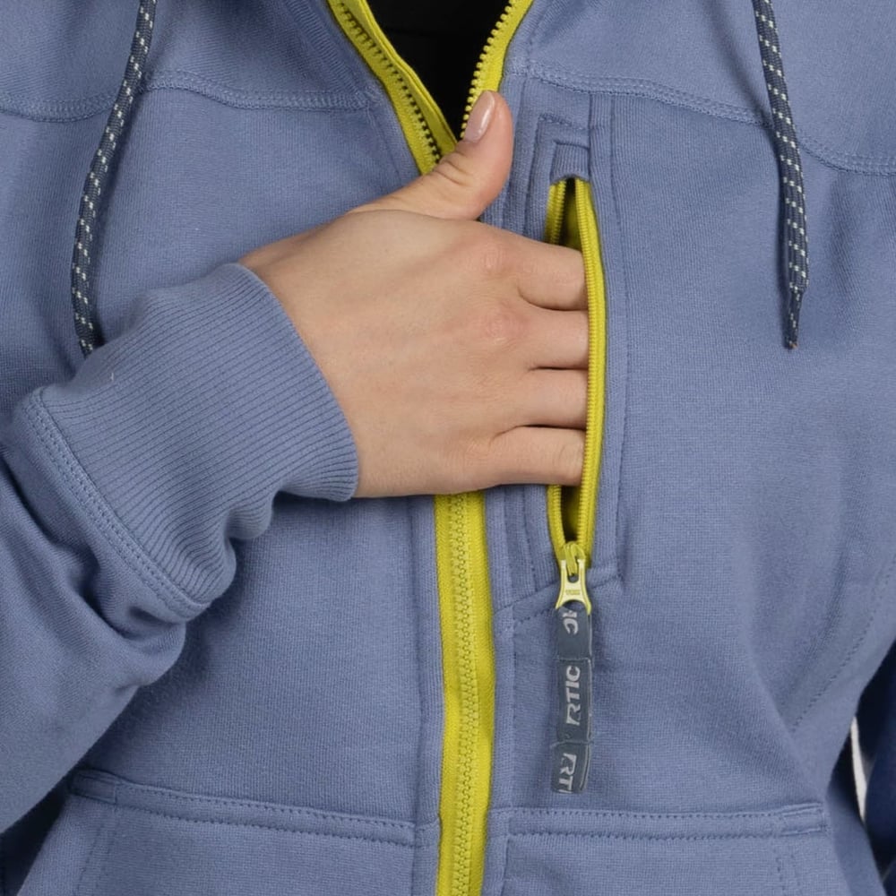 RTIC Outdoors - Women's Water-Repellent Full-Zip Hoodie-Cobalt - Image 3