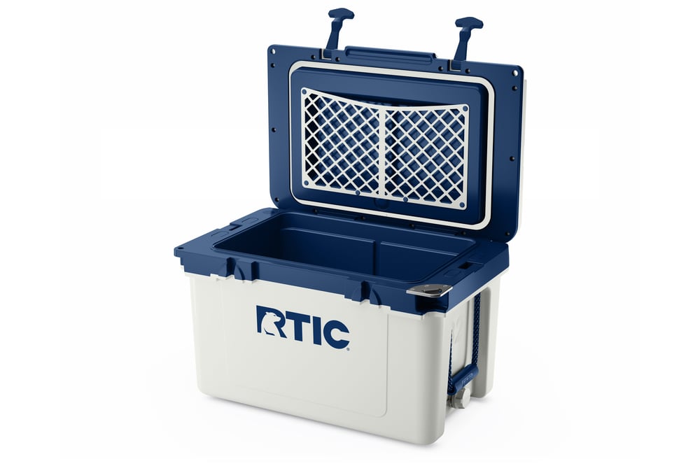 RTIC Outdoors - 32 QT Ultra-Light Cooler - Cool Grey & Navy - Image 3