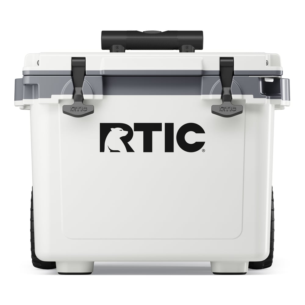 RTIC Outdoors - 22 QT Ultra-Light Wheeled Cooler - White & Grey - Image 5