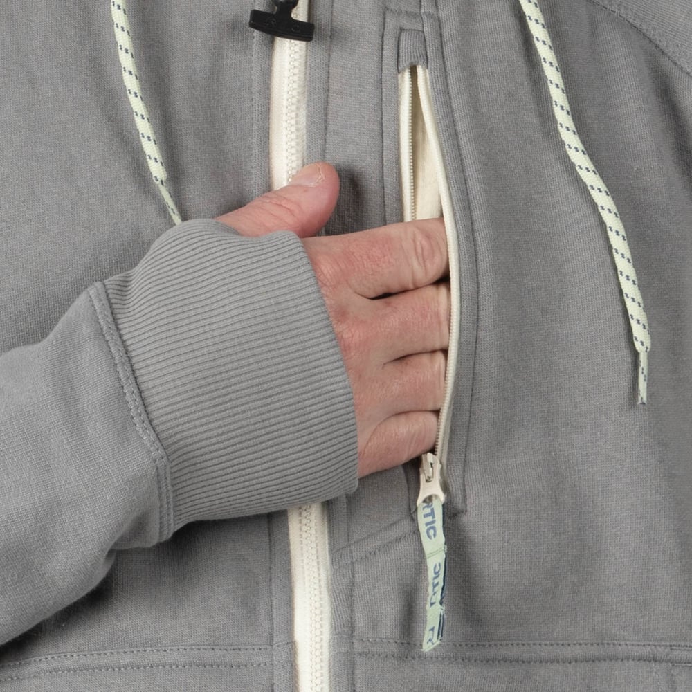 RTIC Outdoors - Men's Water-Repellent Full-Zip Hoodie-Granite - Image 5