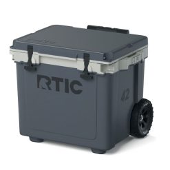 RTIC Outdoors - 42 QT Ultra-Light Wheeled Cooler - Dark Grey & Cool Grey