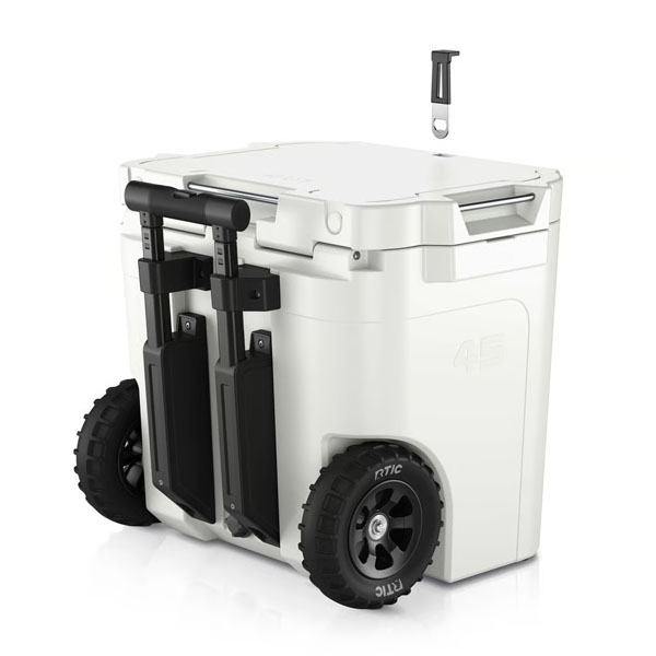 RTIC Outdoors - 45 QT Ultra-Tough Wheeled Cooler - White - Image 6