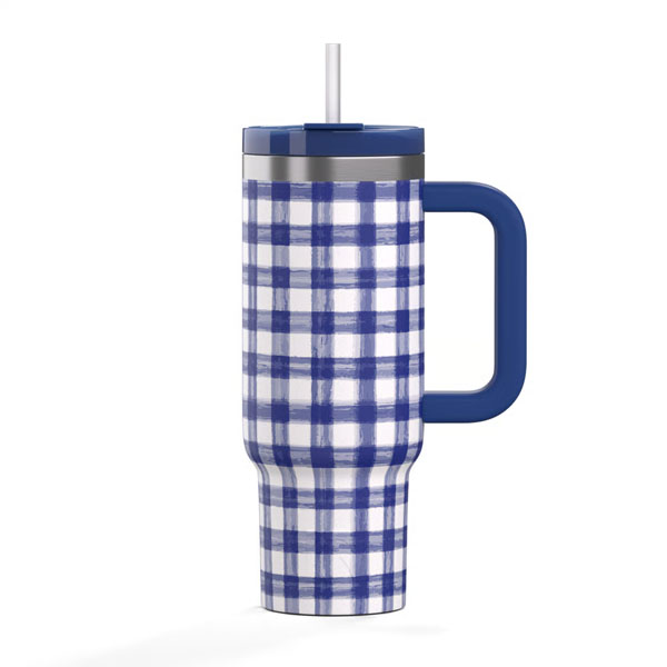 RTIC Outdoors - Road Trip Tumbler - Cobalt Gingham - Image 7