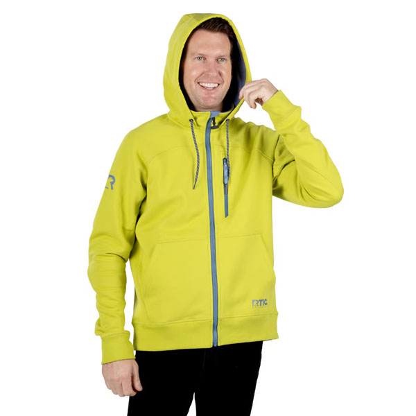 RTIC Outdoors - Men's Water-Repellent Full-Zip Hoodie-Green Apple - Image 7