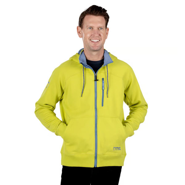 RTIC Outdoors - Men's Water-Repellent Full-Zip Hoodie-Green Apple